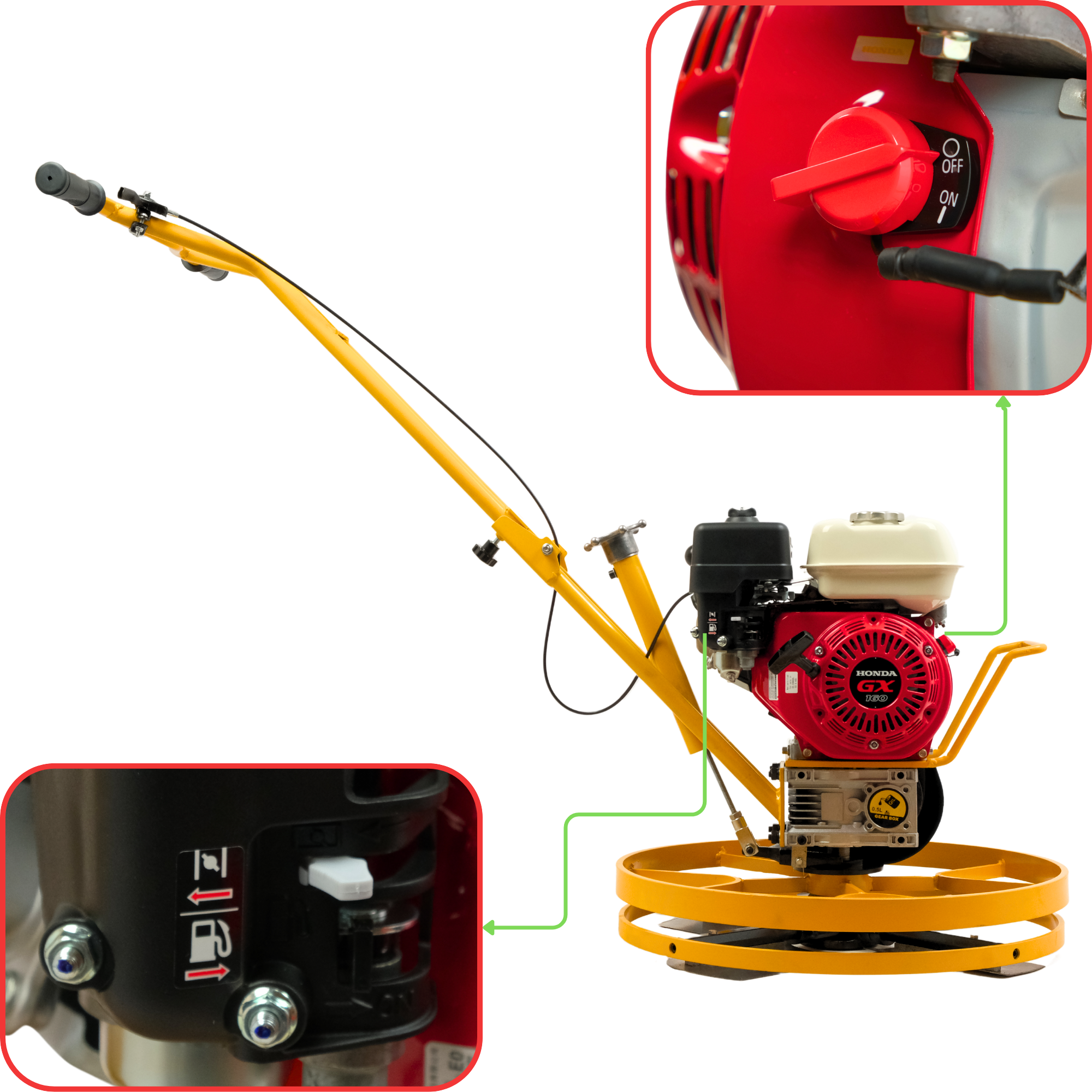 Затирочная машина для бетона Profter S-60 (Honda GX160) Вертолет. Фото 11