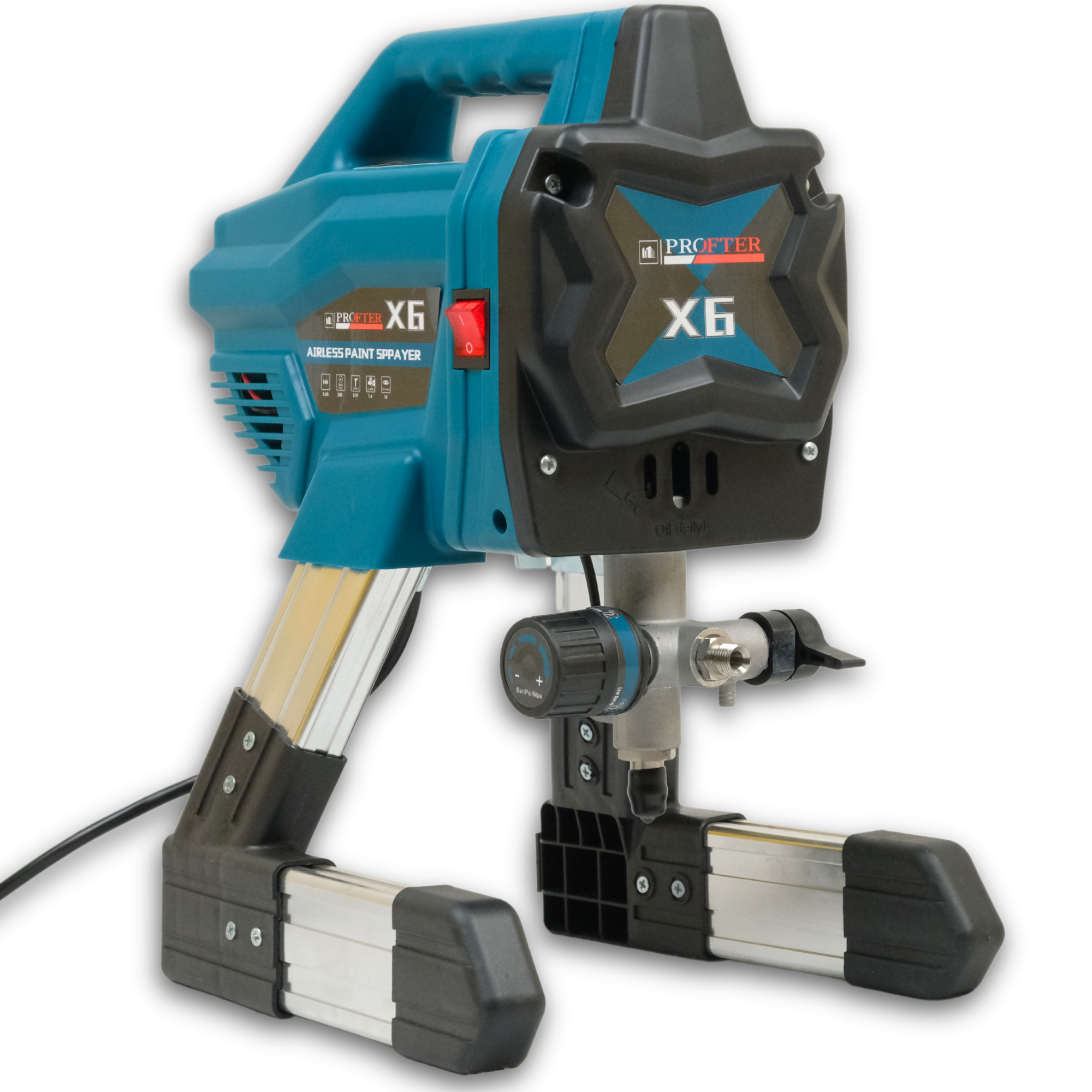 Безповітряний апарат для фарбування Profter X6 (1.4 л/хв 650 Вт). Фото 4