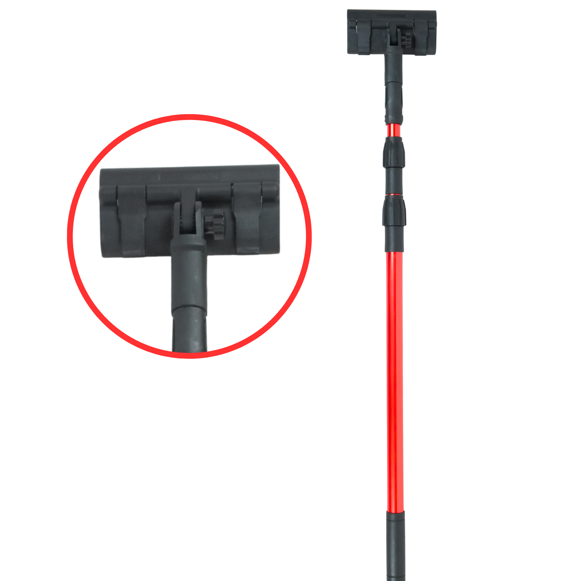 Телескопический удлинитель для шпателя Profter 208 Red (210 см) + коннектор. Фото 2