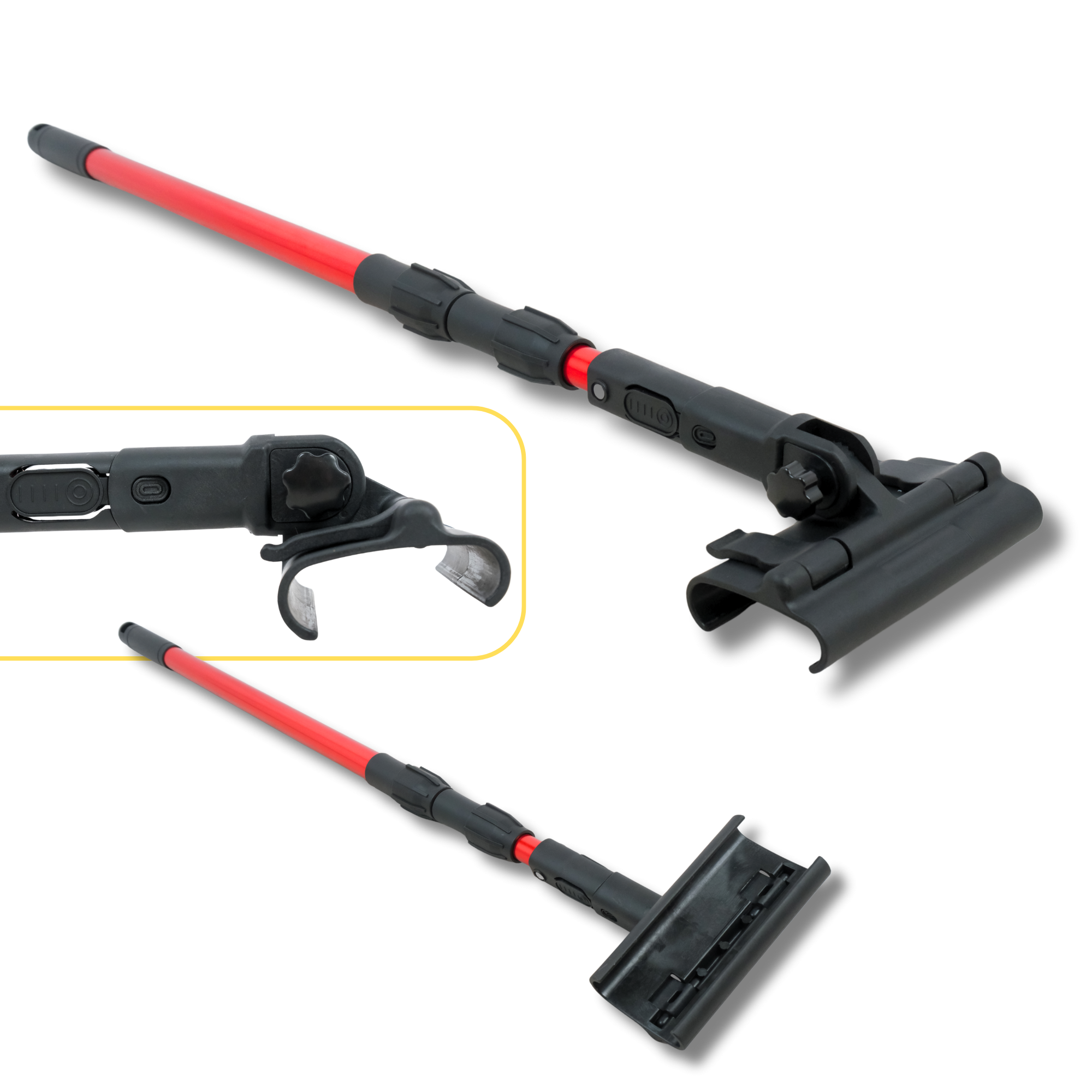 Телескопический удлинитель для шпателя Profter 208 Red (210 см) + коннектор. Фото 7