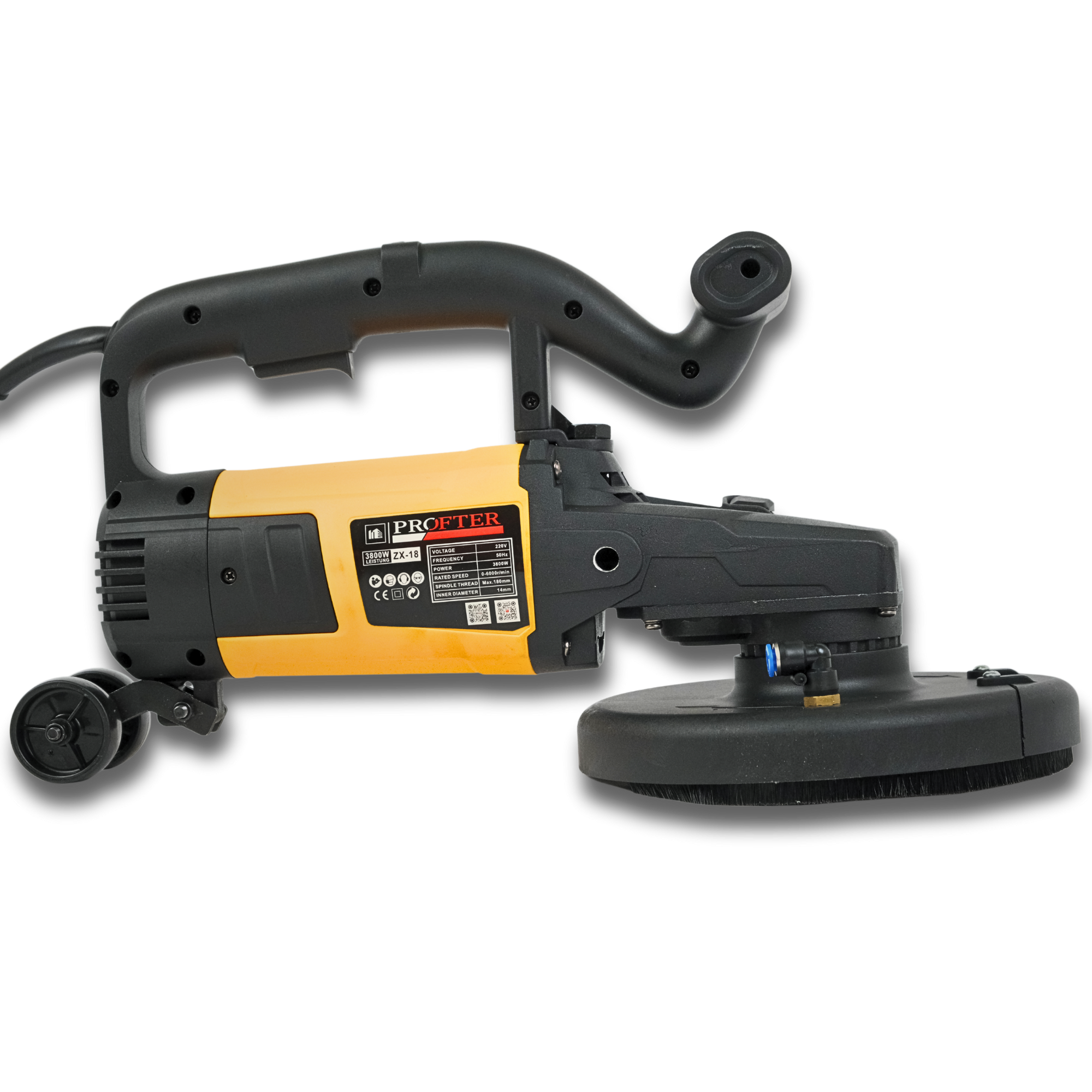 Шлифовальная машина по бетону Profter ZX-18 с диском (Ø180 мм.3800W). Фото 5