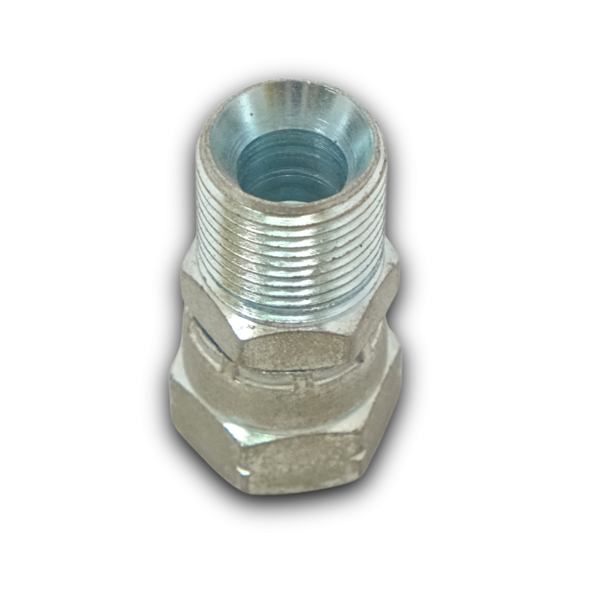 Перехідник поворотний з 3/8" папа на 1/4" мама для шлангів і шпаклювальних станцій. Фото 1