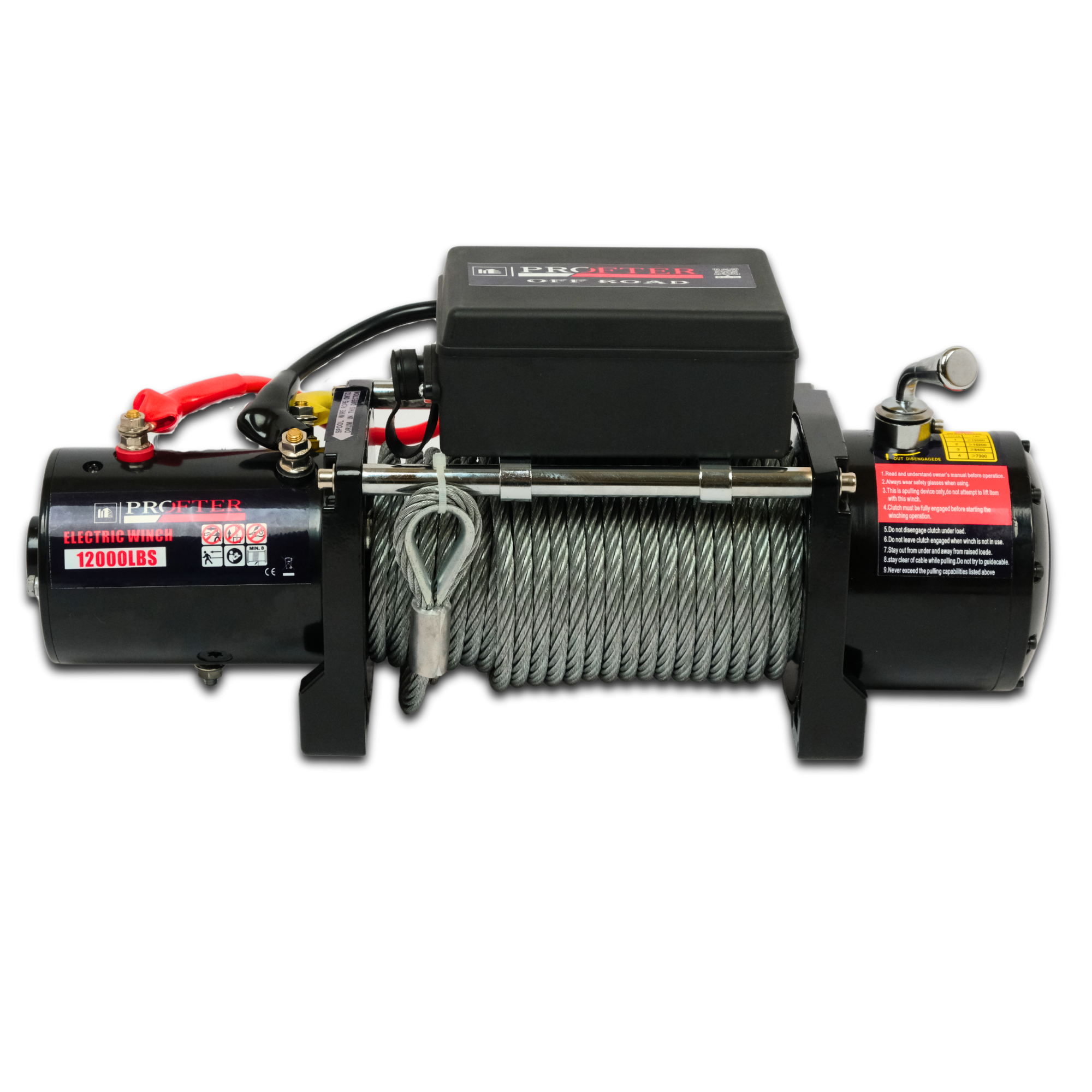 Лебідка автомобільна Profter 12000 LBS 12V (5443 кг). Фото 11