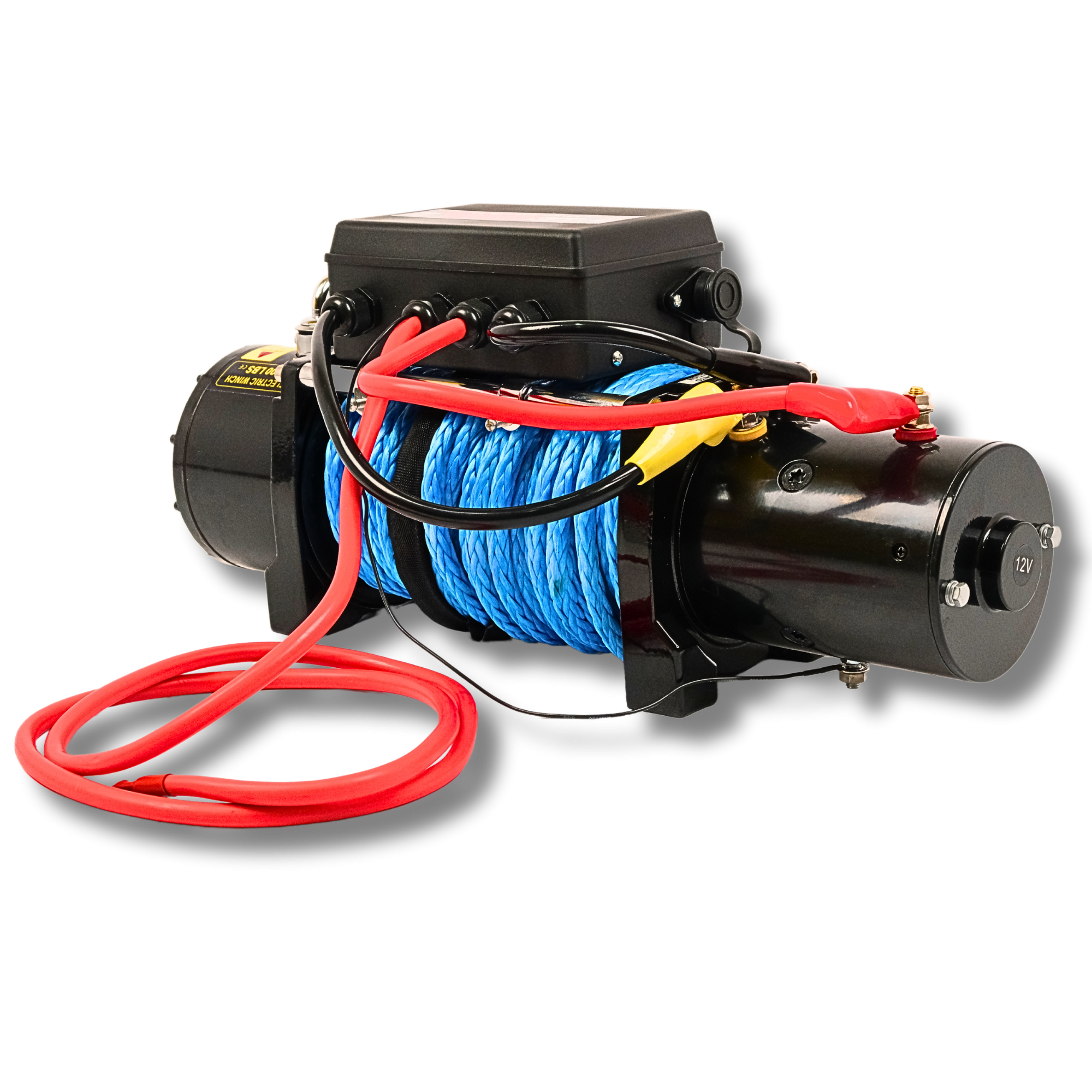 Автомобільна електролебідка 12V 12000 LBS (5443 кг) із синтетичним тросом. Фото 5