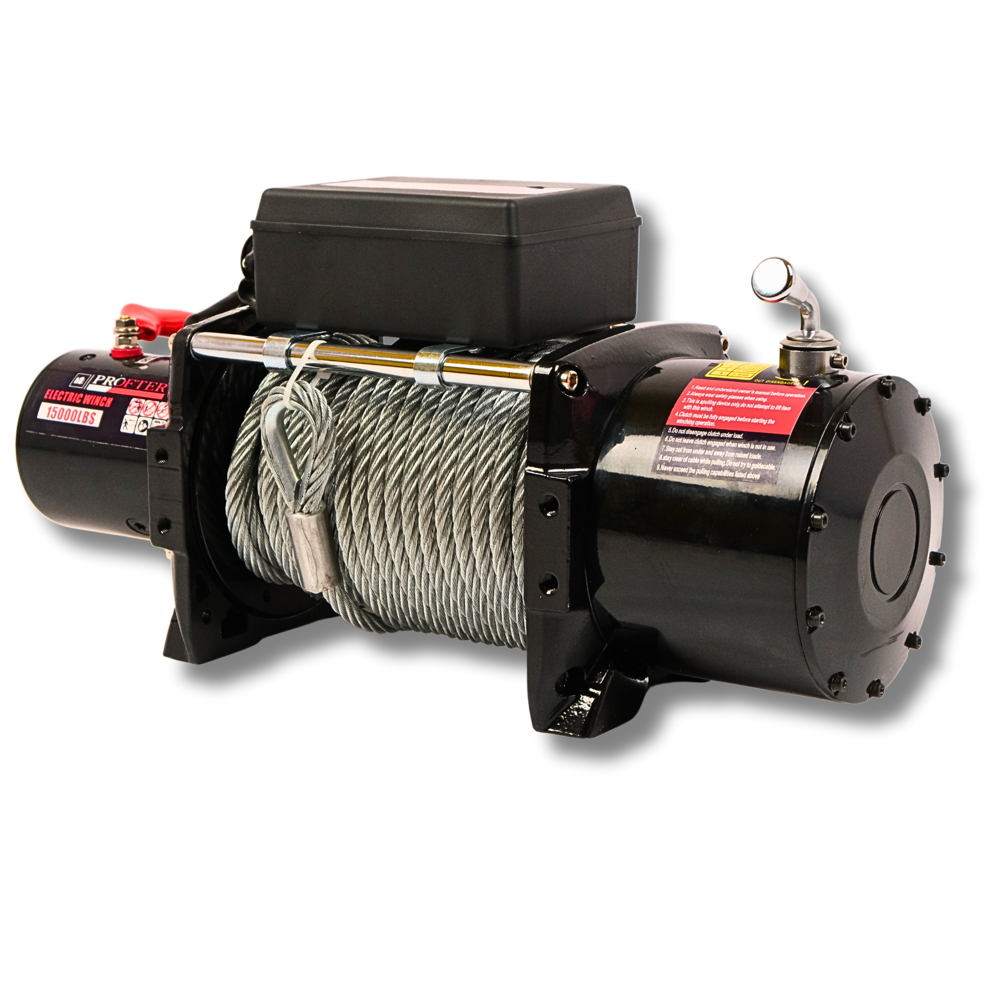 Електрична лебідка Profter 15000 LBS (6804 кг) для авто та спецтехніки (24V). Фото 4