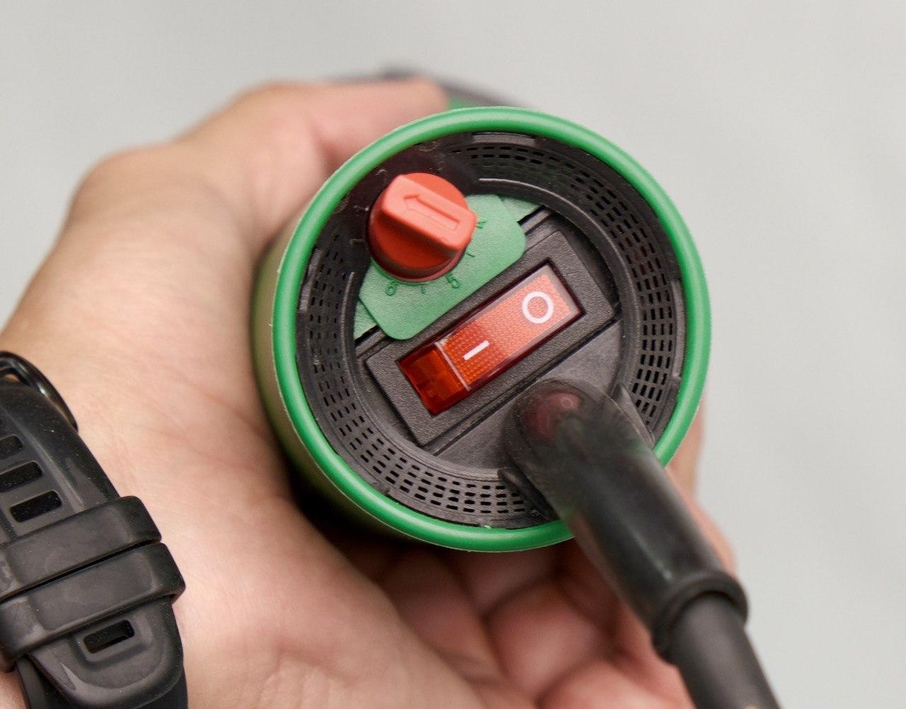Профессиональный сварочный фен Profter SH-2000W (2.0 Квт) Фен для сварки ПВХ баннера, мембраны, тентов. Фото 7