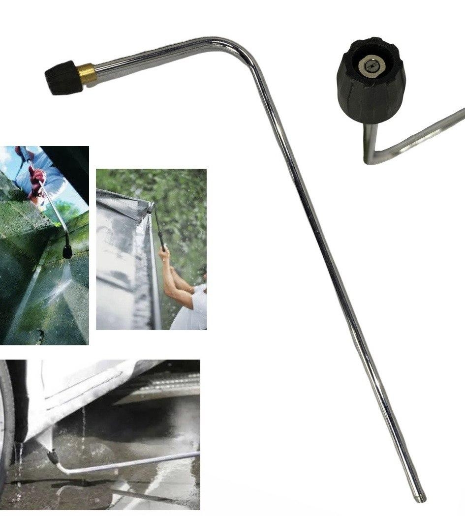 Угловая струйная насадка-трубка для мойки высокого давления Karcher/Lavor (+переходник). Фото 1