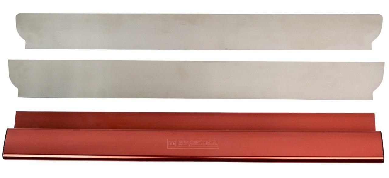 Профессиональный механический шпатель со сменным лезвием Profter SU 80 red(80 см 0.3+0.5 мм) алюминиевая ручка. Фото 1
