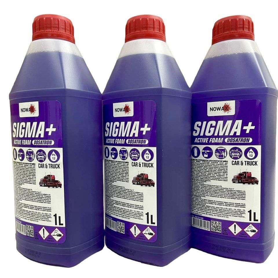 Концентрат автошампуню Nowax( активна піна ) Sigma+ Active Foam Dosatron (1л) для безконтактної мийки. Фото 3