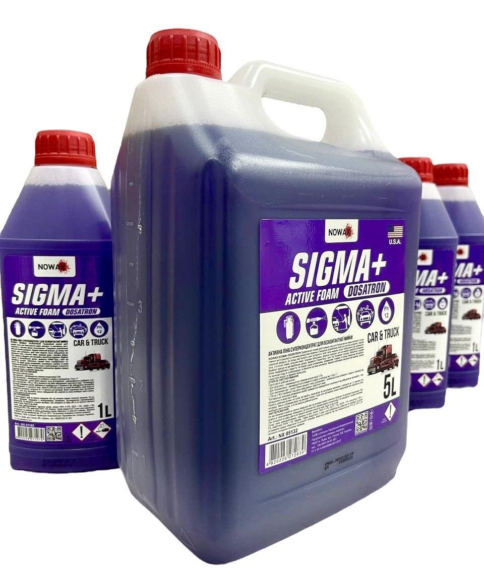 Концентрат автошампуню Nowax( активна піна ) Sigma+ Active Foam Dosatron (1л) для безконтактної мийки. Фото 5