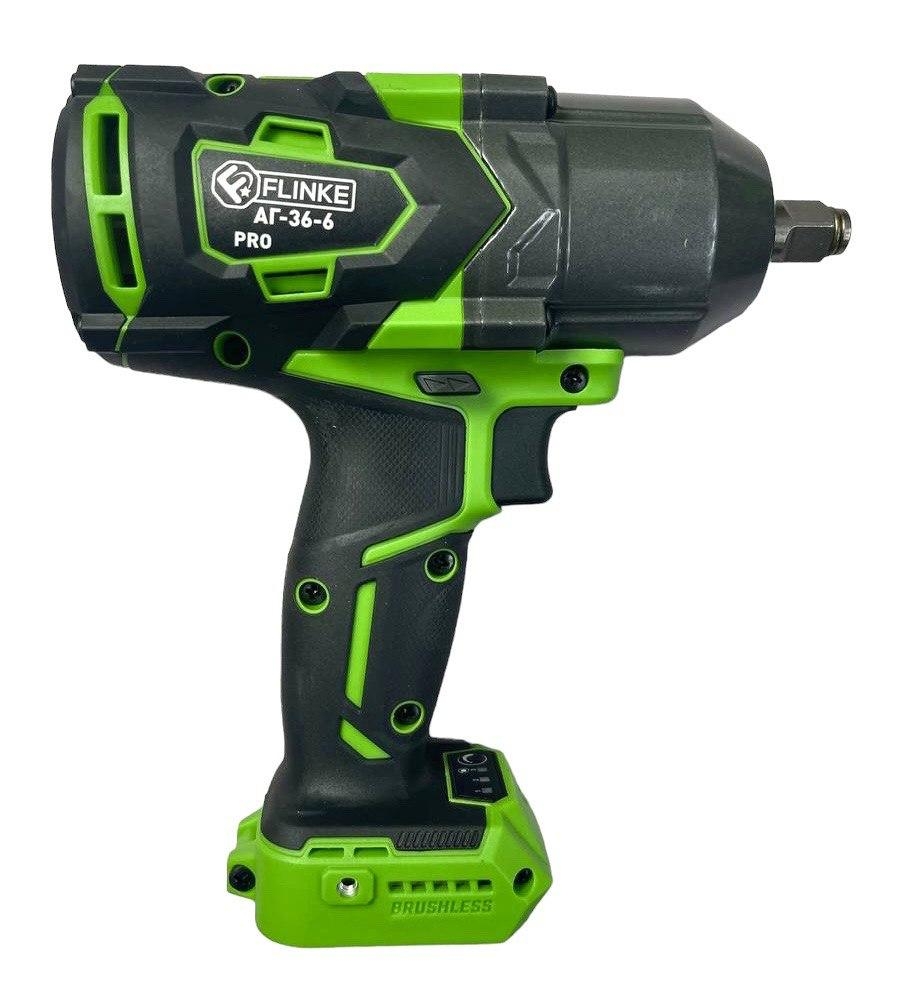 Ударный бесщеточный аккумуляторный шуруповерт Flinke АГ-36-6 PRO (600Нм +2 аккумулятора). Фото 3