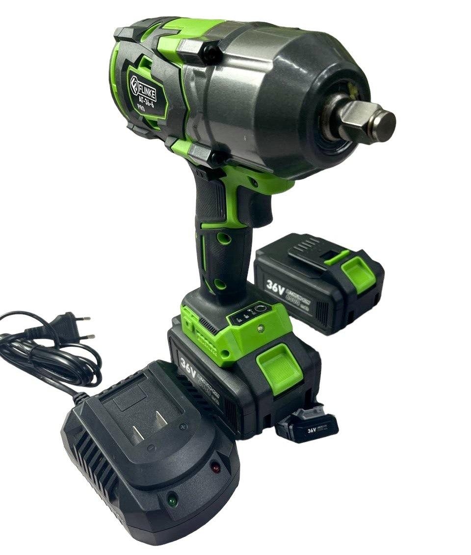 Ударный бесщеточный аккумуляторный шуруповерт Flinke АГ-36-6 PRO (600Нм +2 аккумулятора). Фото 8