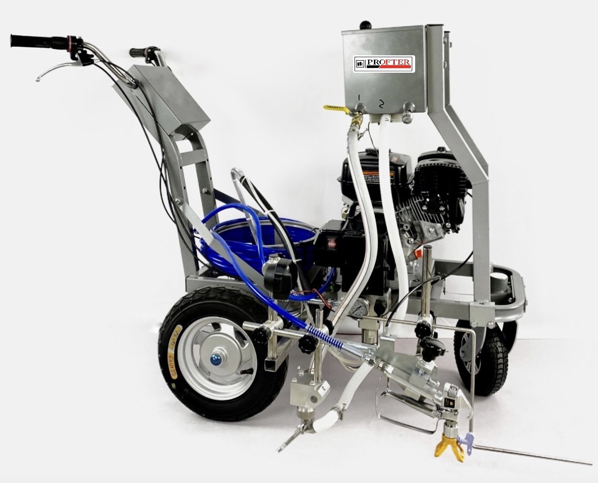 Розміточна мембранна машина для розмітки доріг зі Склошариком Profter LS-1500 (5 л/хв). Фото 2