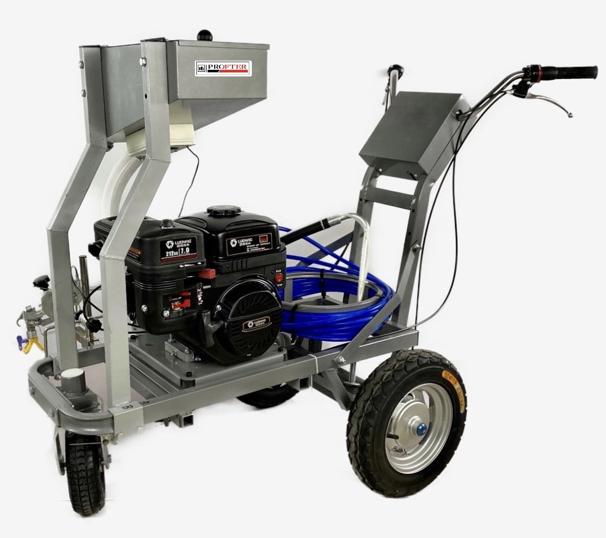 Розміточна мембранна машина для розмітки доріг зі Склошариком Profter LS-1500 (5 л/хв). Фото 1