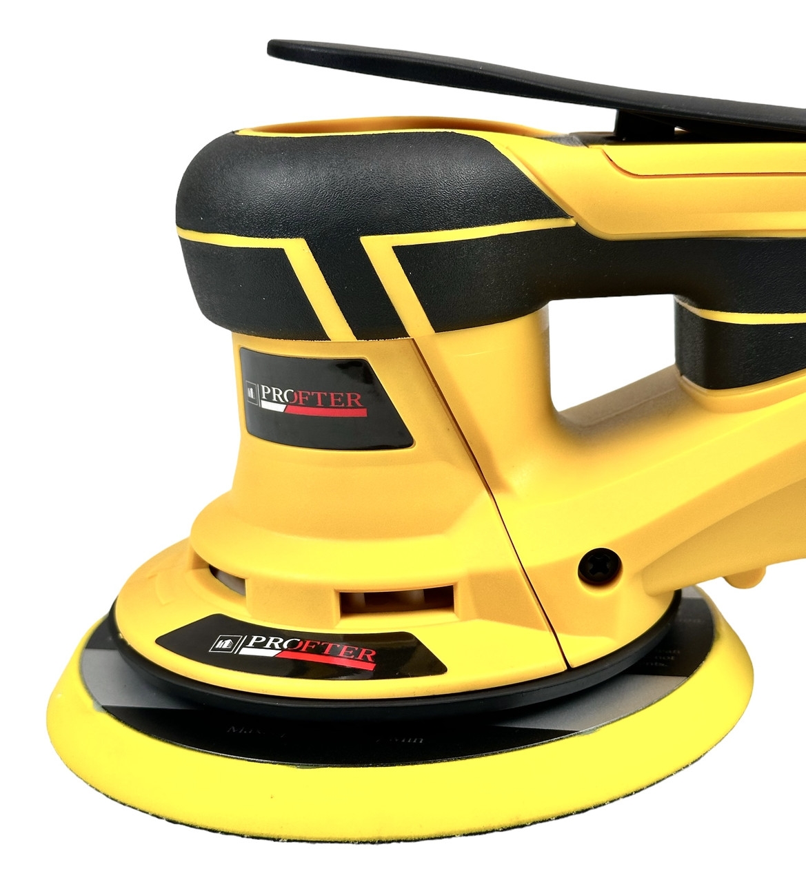 Профессиональная орбитальная эксцентриковая  шлифмашинка Profter SM-150 Yellow 5.0 (350 Вт 150 мм). Фото 6