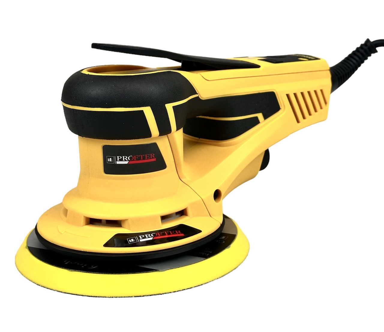 Профессиональная орбитальная эксцентриковая  шлифмашинка Profter SM-150 Yellow 5.0 (350 Вт 150 мм). Фото 1
