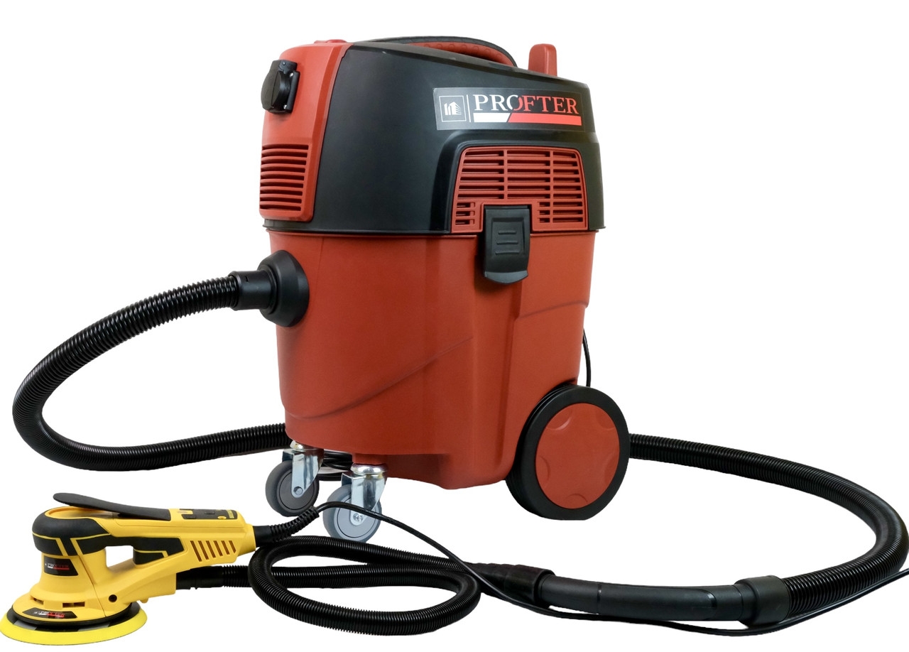 Професійний будівельний пилосос Profter JN 208G-P (1600 Вт) пилосос для сухого та вологого прибирання. Фото 2