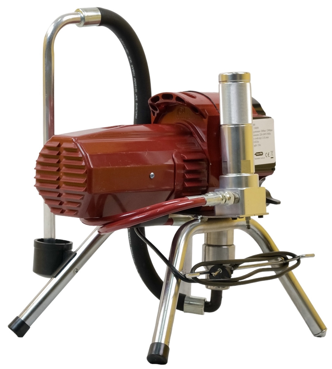 Поршневой безвоздушный покрасочный аппарат Profter MX-2200 Red (1300 Вт 2.5 л/мин). Фото 9