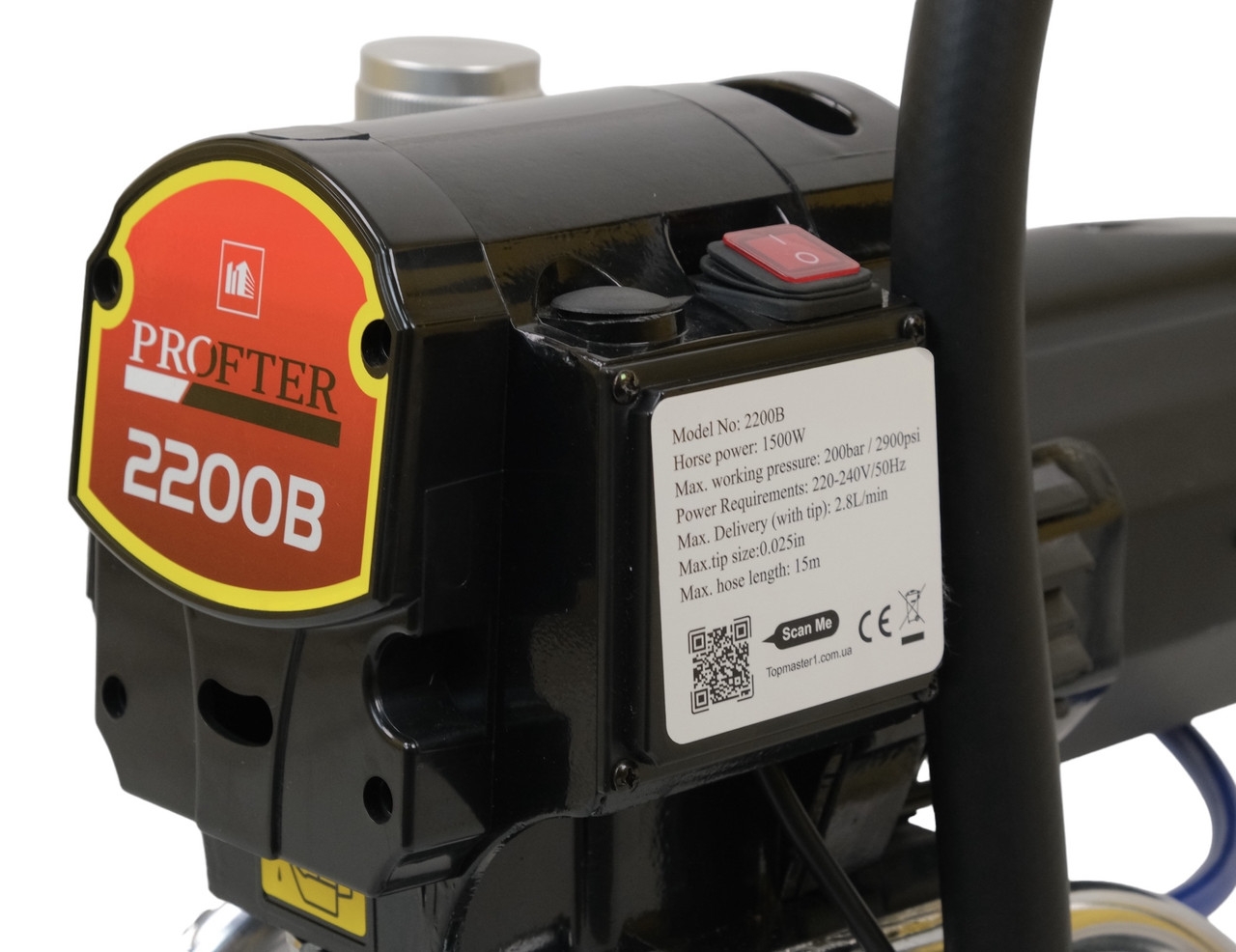 Поршневой безвоздушный окрасочный аппарат Profter MX-2200В (2.8 л/мин.1500 Вт.). Фото 8