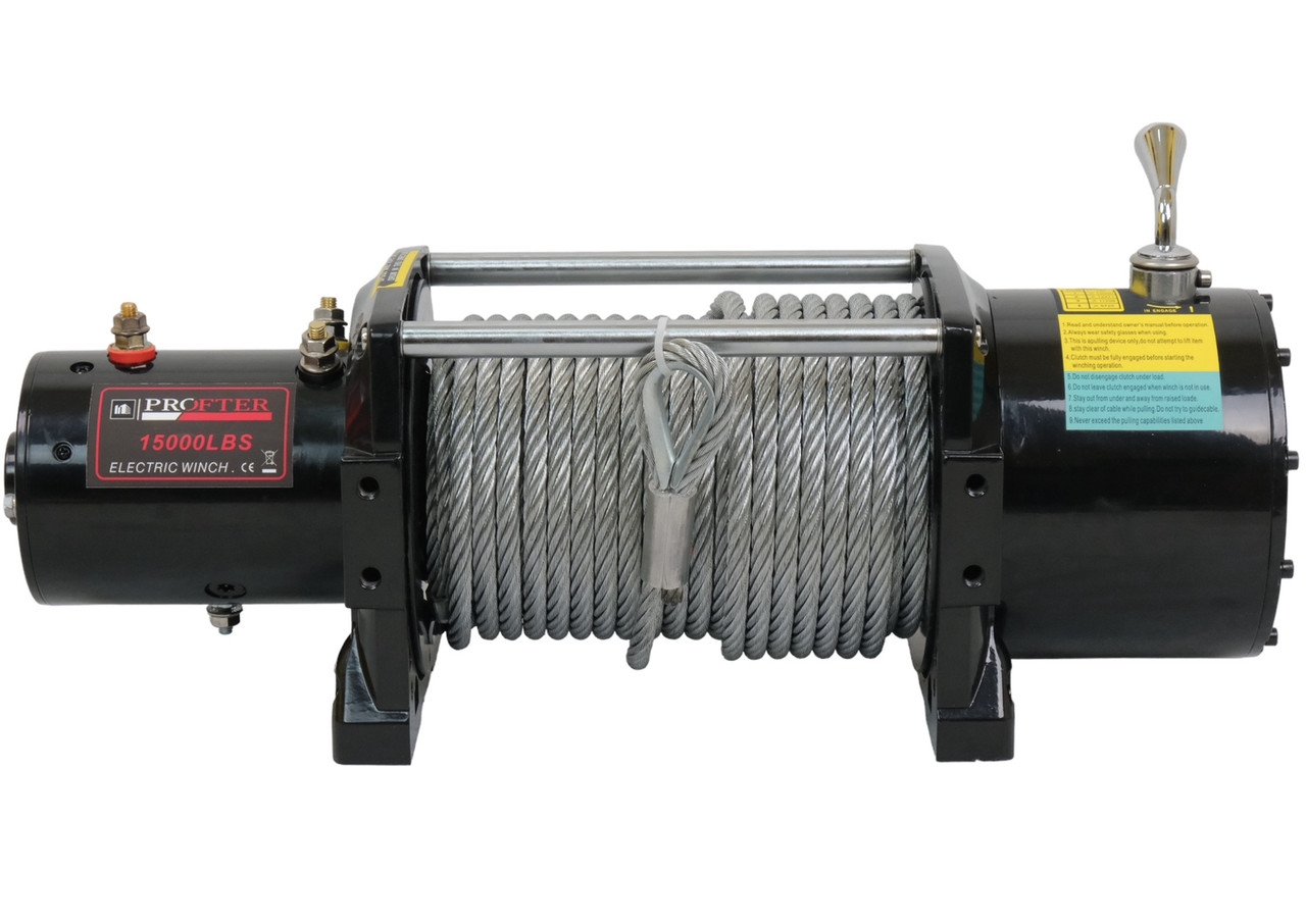 Електрична лебідка автомобільна Profter 15000 LBS 12V. (6804 кг). Фото 2