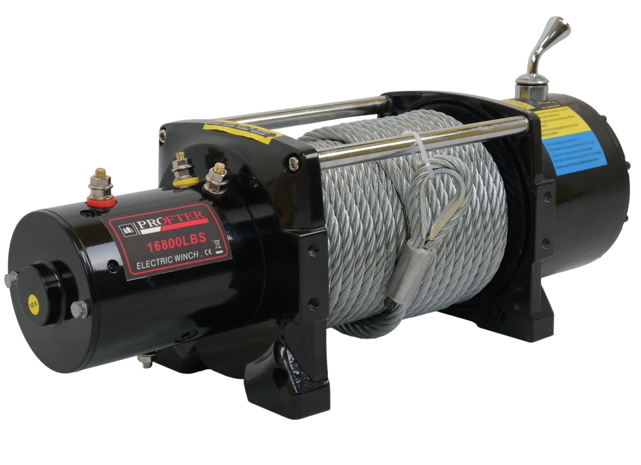Електрична автолебідка Profter 16800 LBS 12V. (7620 кг) Лебідка на джип, евакуатор, лафет Offroad. Фото 5