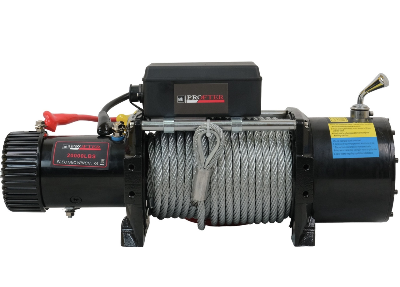 Лебідка автомобільна Profter 20000 LBS 12V (9090 кг). Фото 2