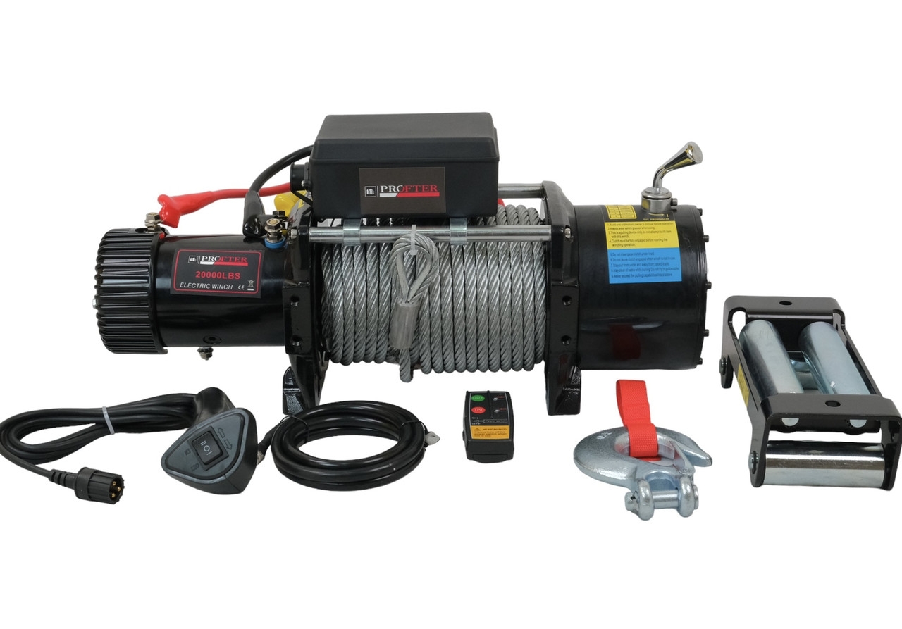 Лебідка автомобільна Profter 20000 LBS 12V (9090 кг). Фото 9