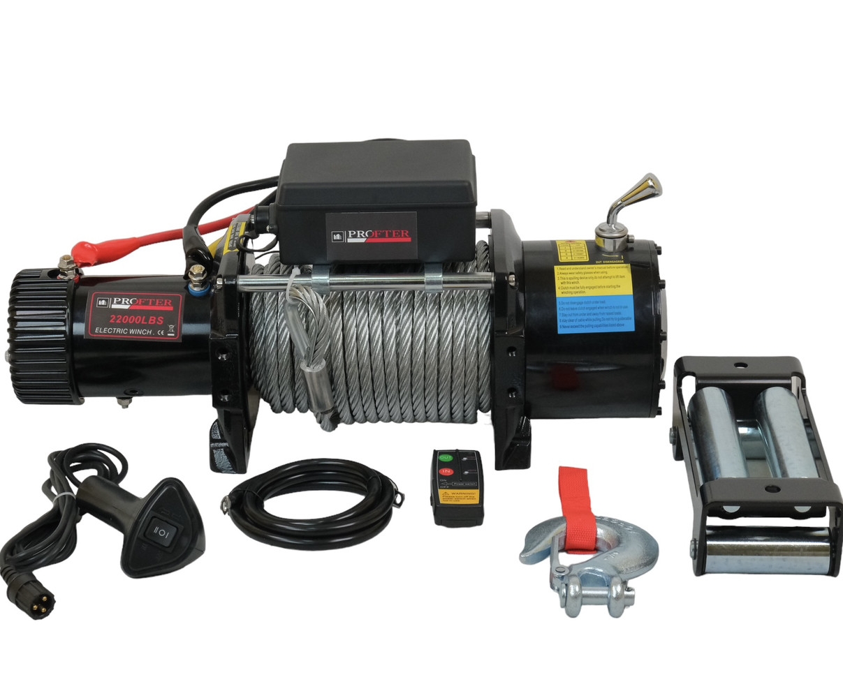 Лебідка автомобільна Profter 22000 LBS 12V (10000 кг). Фото 1