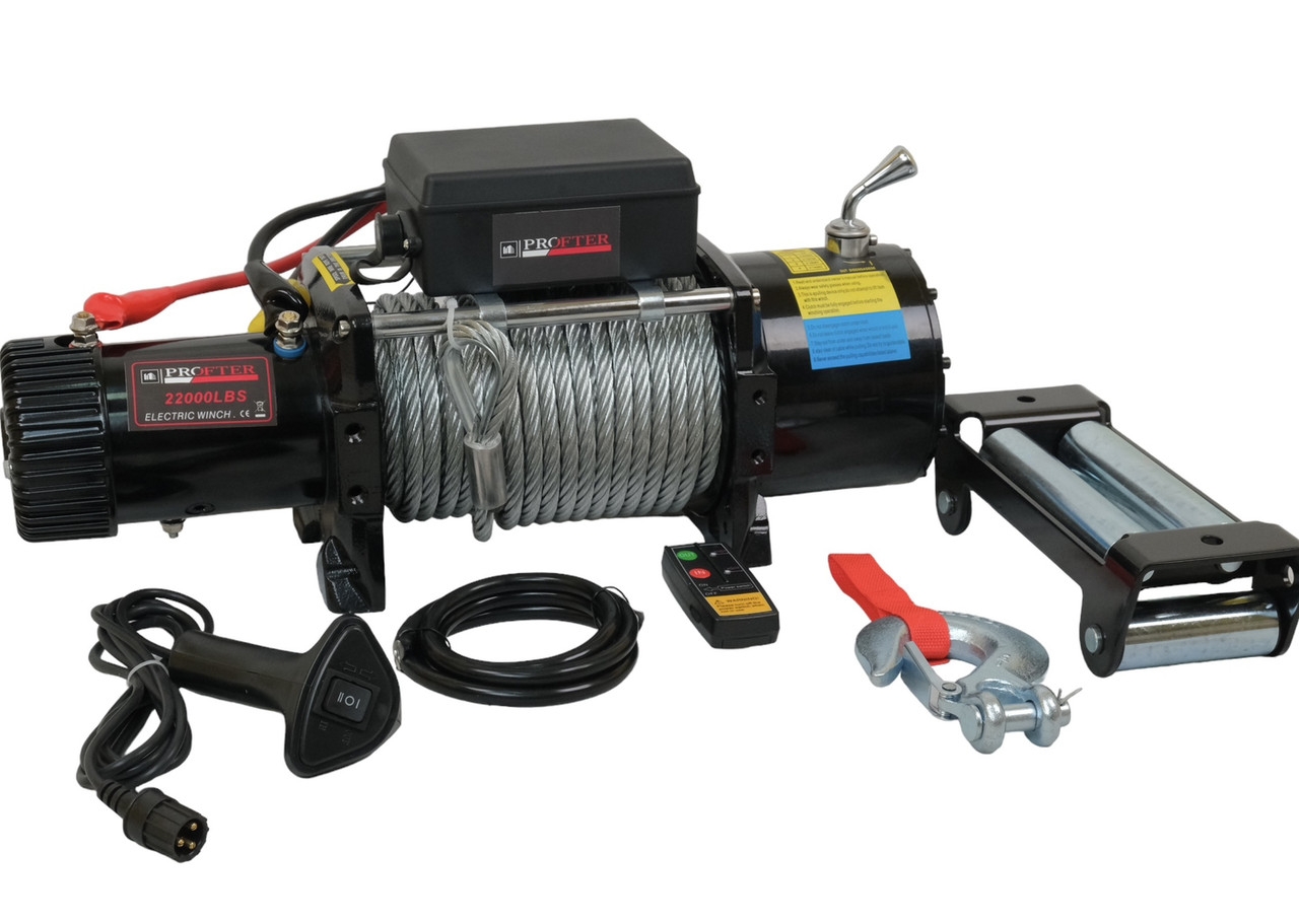 Лебідка автомобільна Profter 22000 LBS 12V (10000 кг). Фото 3