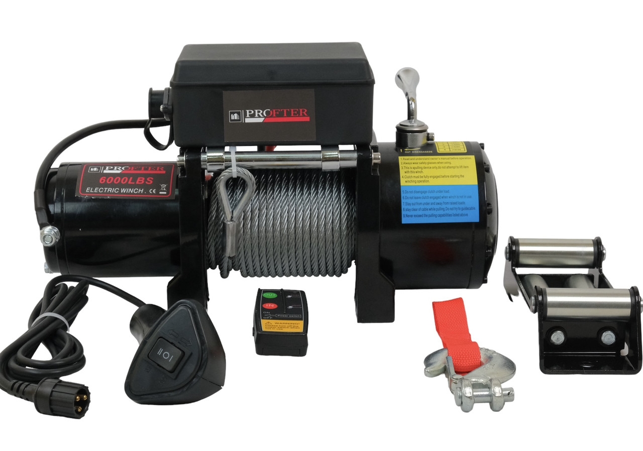 Автомобільна лебідка Profter 6000 LBS 12V (2722 кг). Фото 9