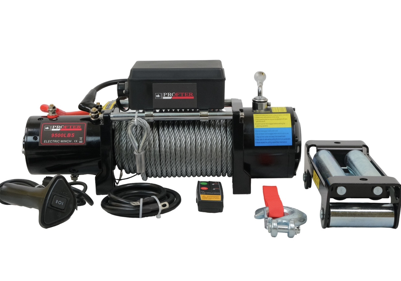Лебедка автомобильная Profter 9500 LBS 12V (4309 кг). Фото 10