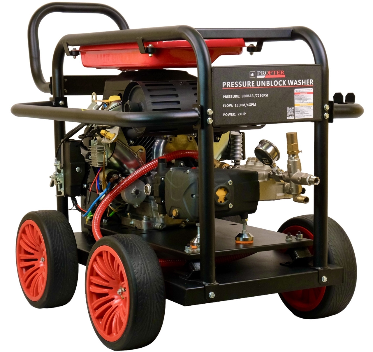 Бензинова професійна мийка високого тиску Profter GF-5015 (500 Бар 27к.с.). Фото 2