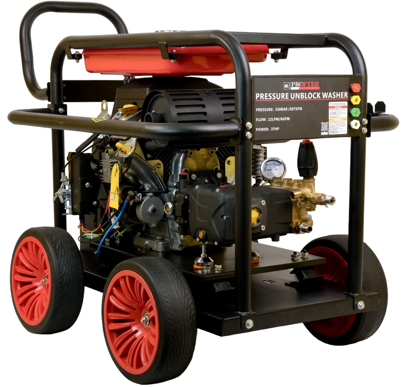 Професійна бензинова мийка високого тиску Profter GF-3522 (350 бар 27к.с.). Фото 1