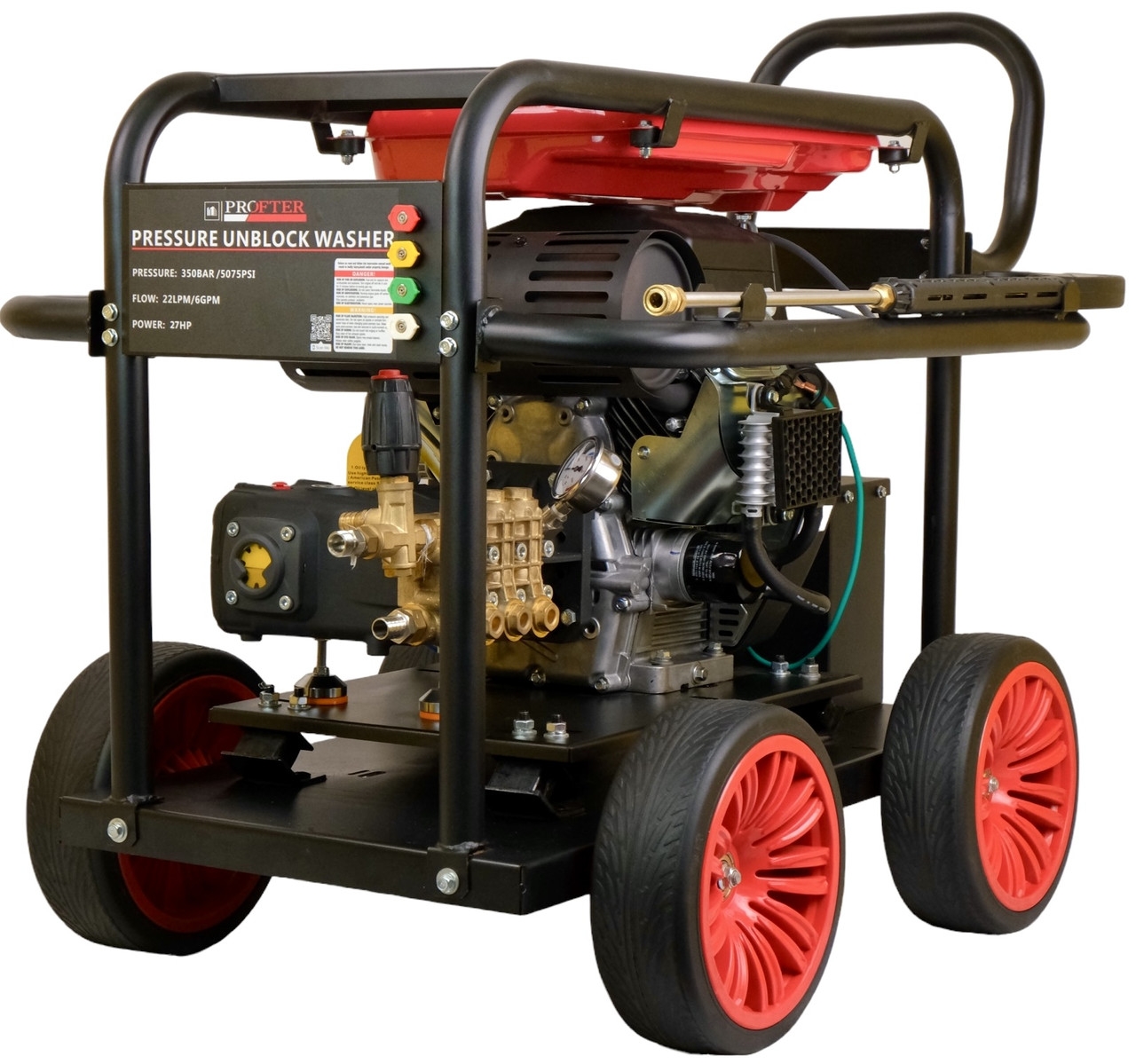 Професійна бензинова мийка високого тиску Profter GF-3522 (350 бар 27к.с.). Фото 3