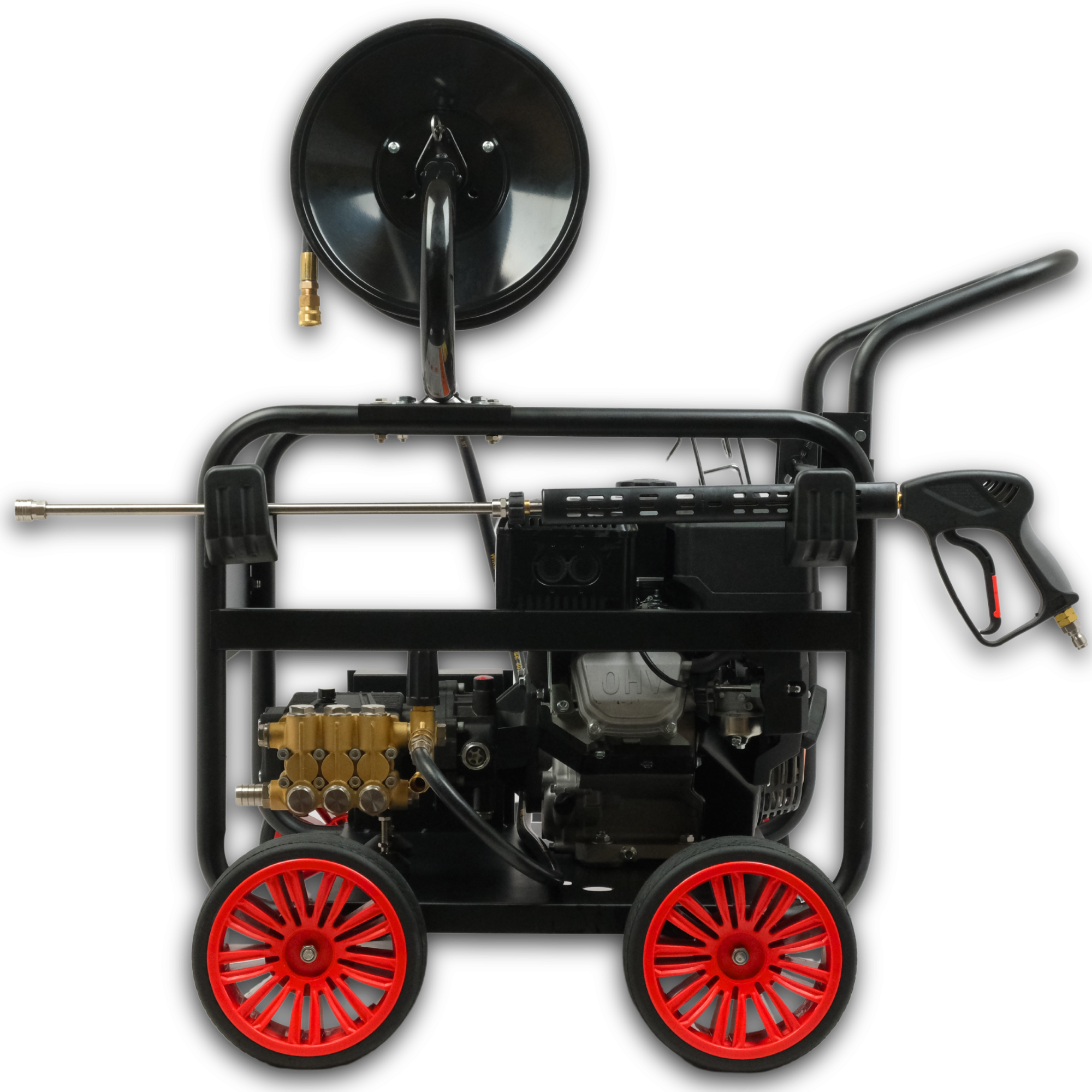 Гідродинамічна машина для прочистки труб Profter QK-1540 (150 бар.30м.) Бензинова мийка високого тиску. Фото 5