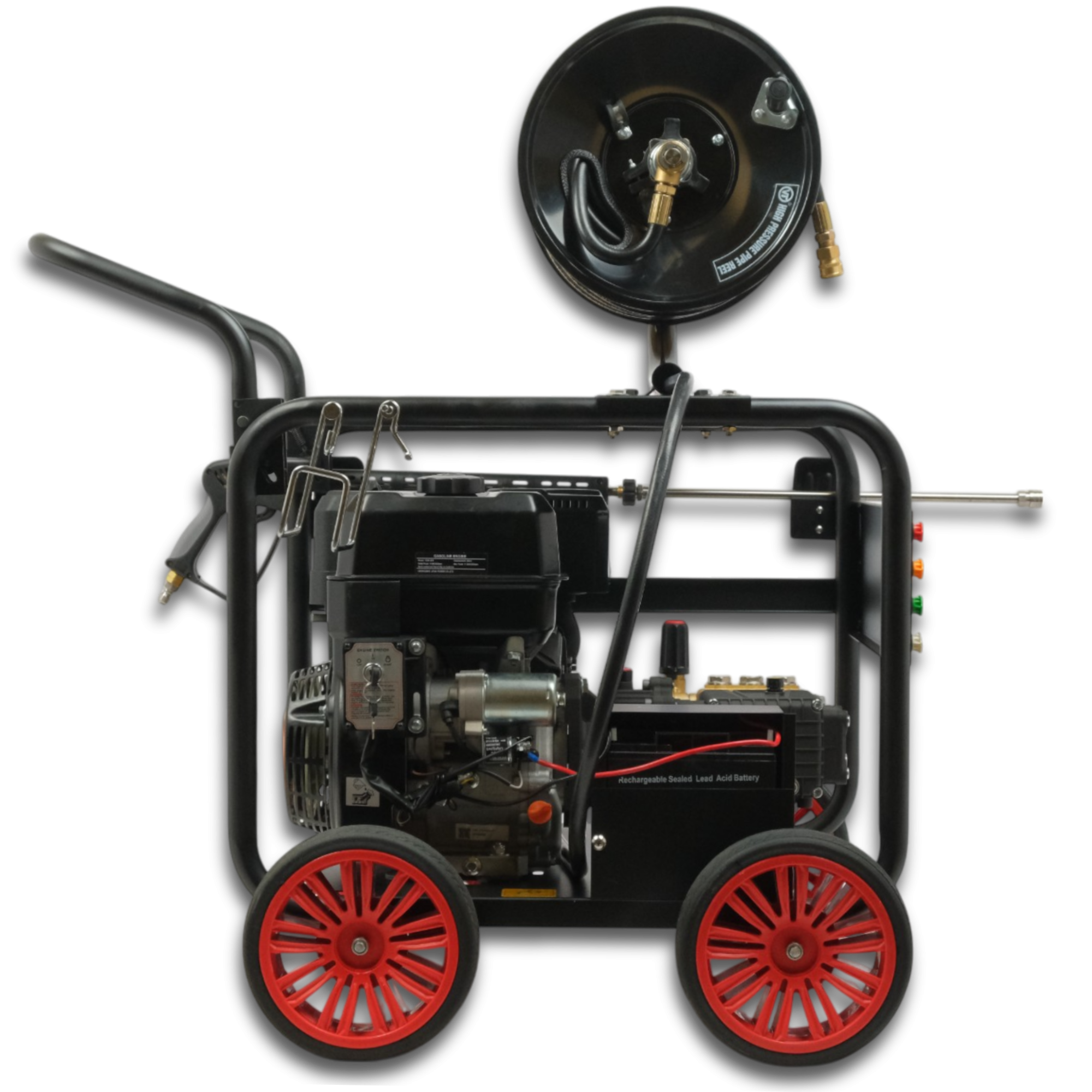 Гідродинамічна машина для прочистки труб Profter QK-1540 (150 бар.30м.) Бензинова мийка високого тиску. Фото 9