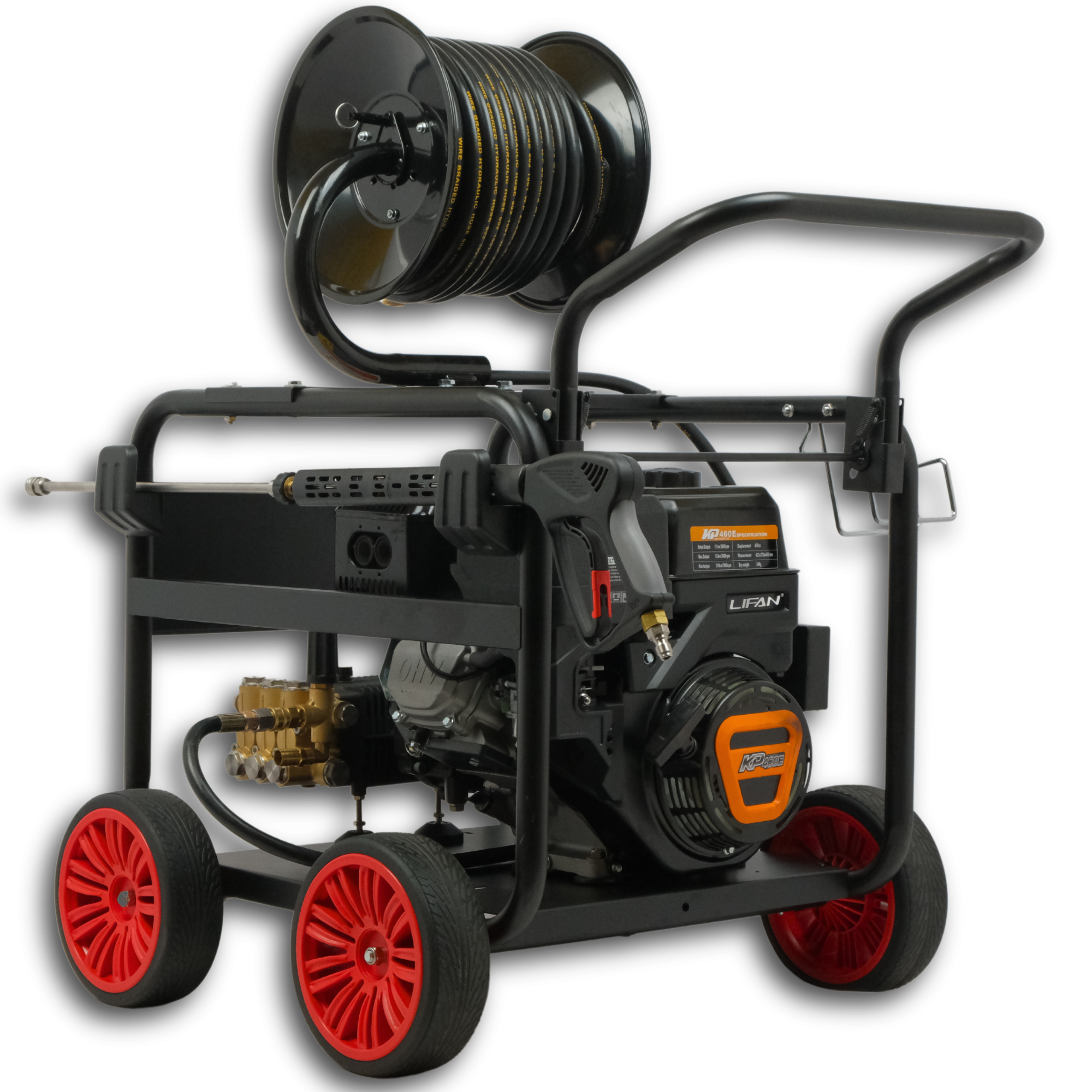 Гідродинамічна машина для прочистки труб Profter QK-1540 (150 бар.30м.) Бензинова мийка високого тиску. Фото 6