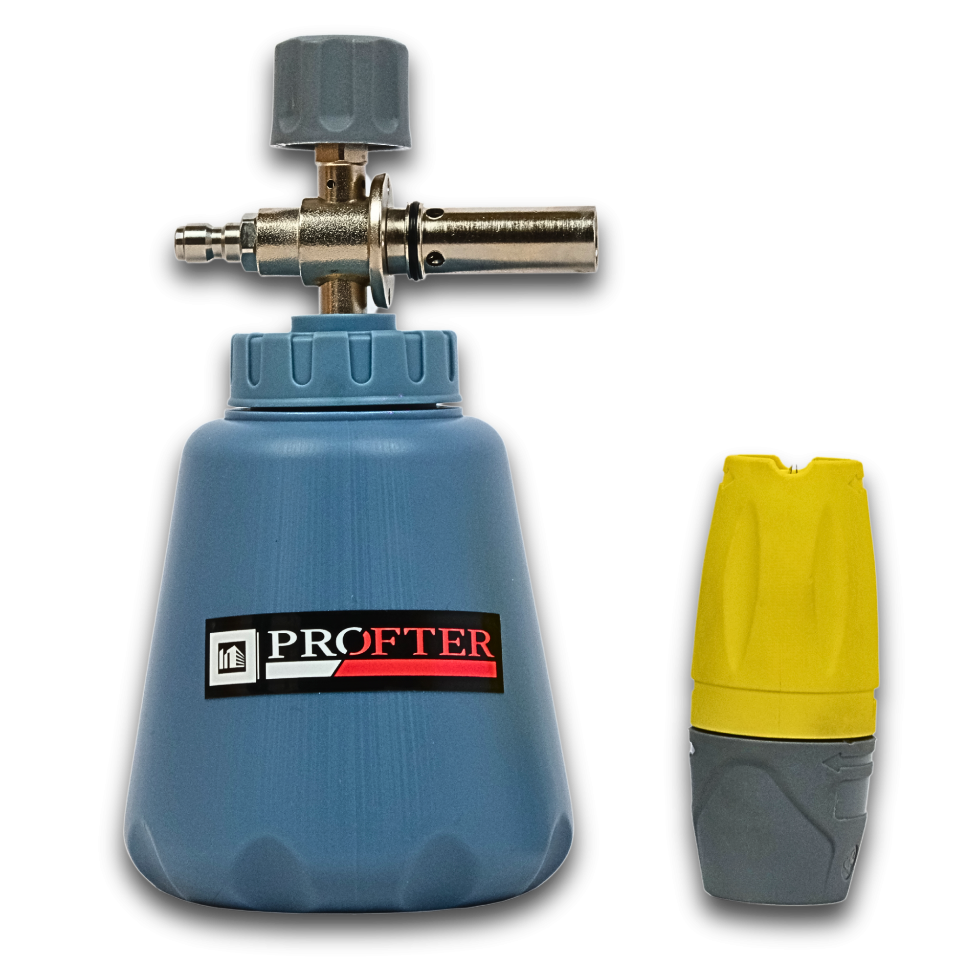 Піногенератор Profter S-15 Yellow, латунна насадка для мийки, регульований факел. Фото 6