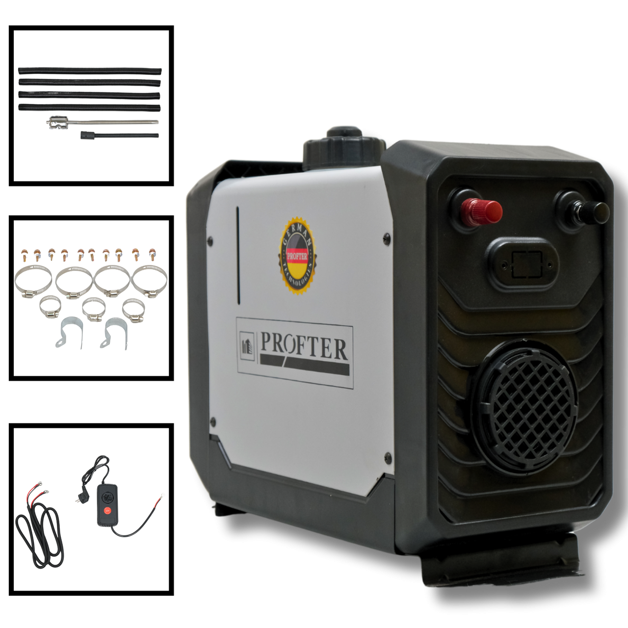 Универсальный атономный дизельный отопитель Profter XT-5000 White 220V (12-24V). Фото 2