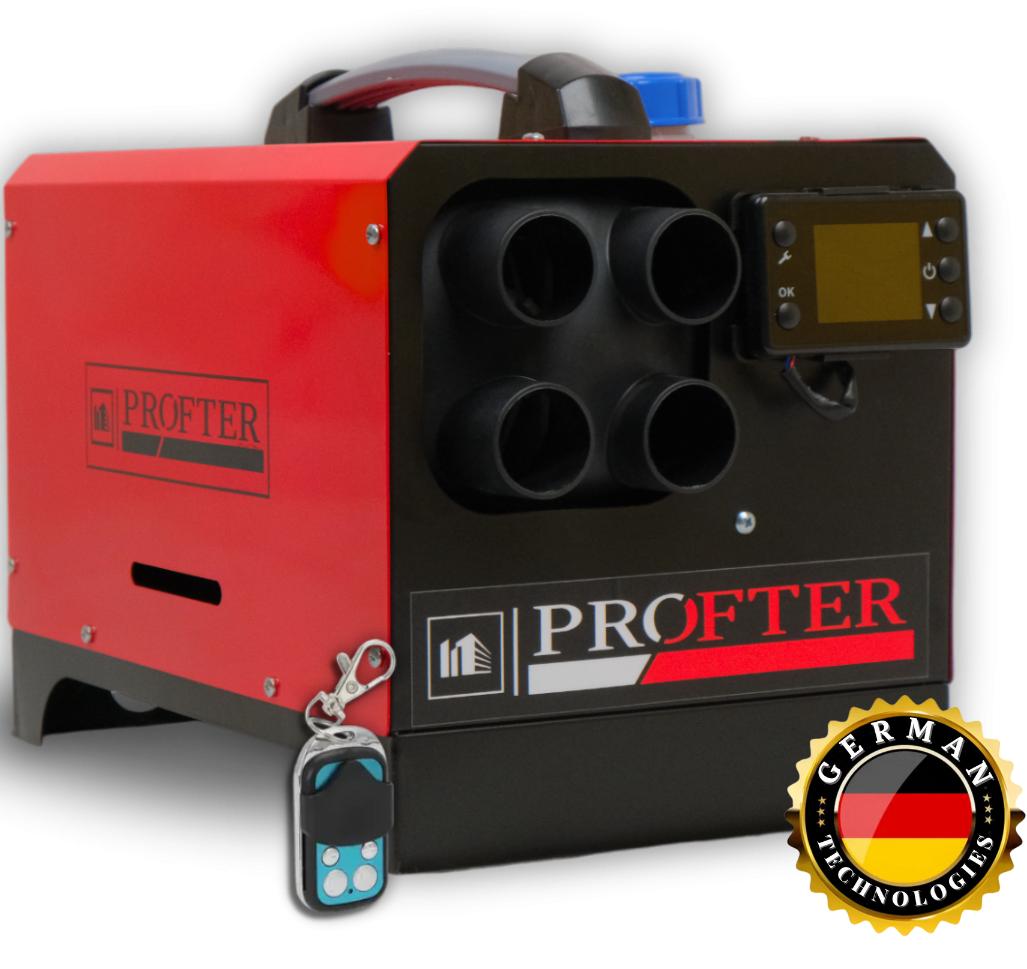 Автономка дизельна Profter RF-5000 червона (12-24V). Фото 5