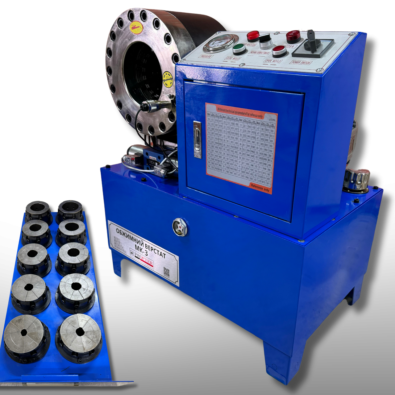 Станок (Прес) для виготовлення РВТ Profter МК-3 (6-51мм 600т 220/380V) Обтискний прес для шлангів. Фото 6